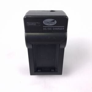 Impact AC/DC Camera Battery Charger Single Slot Charge Indicator LED